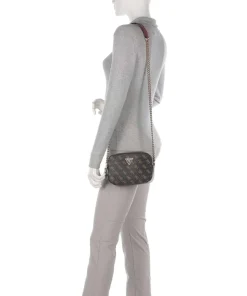 Noelle Umhängetasche Lederimitat dunkelbraun