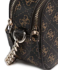 Noelle Umhängetasche Lederimitat dunkelbraun