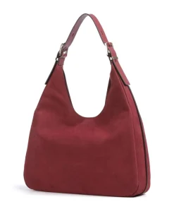 Nolita Large Beuteltasche aufgerautes Rindsleder wein