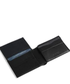 Nome RFID Geldbörse fein genarbtes Rindsleder schwarz