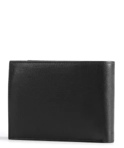 Nome RFID Geldbörse fein genarbtes Rindsleder schwarz