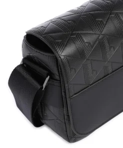 Nomogramme Umhängetasche geprägtes Rindsleder schwarz