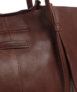 Nordic Simplicity Shopper genarbtes Leder braun