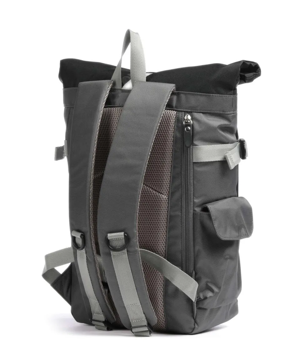 Norikura Two-Tone Rolltop Rucksack 13″ Polyester dunkelgrau