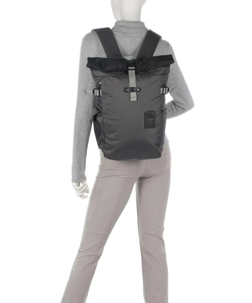 Norikura Two-Tone Rolltop Rucksack 13″ Polyester dunkelgrau