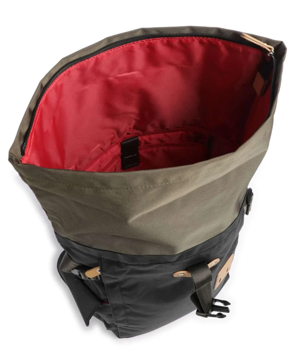 Norikura Two-Tone Rolltop Rucksack 13″ Polyester schwarz/grün