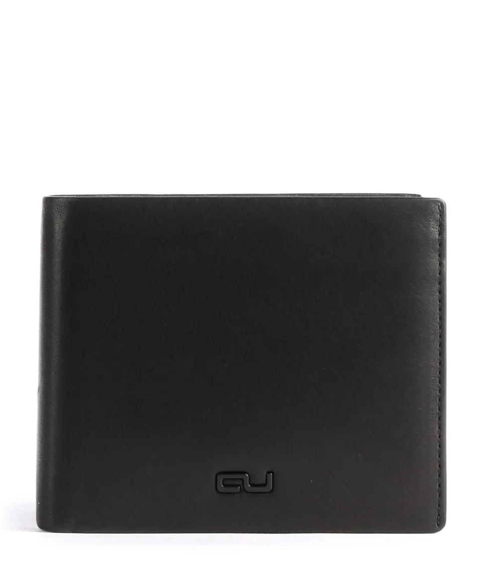 Norwegians Bjarne RFID Geldbörse Rindsleder schwarz