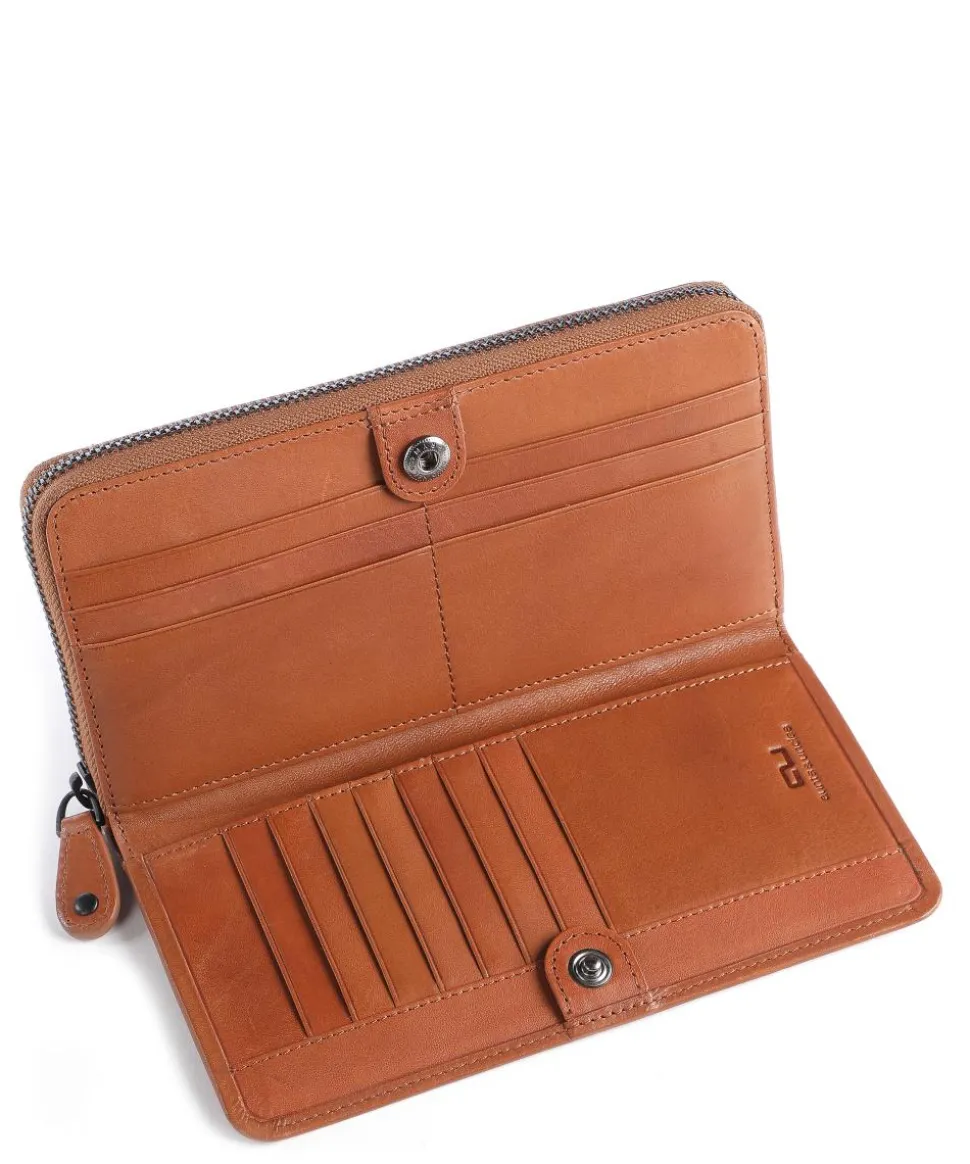 Norwegians Jonnika RFID Geldbörse Rindsleder cognac