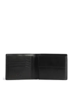 Norwegians Kjetil RFID Geldbörse Rindsleder schwarz