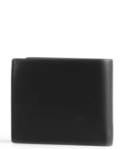 Norwegians Kjetil RFID Geldbörse Rindsleder schwarz