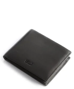 Norwegians Kjetil RFID Geldbörse Rindsleder schwarz