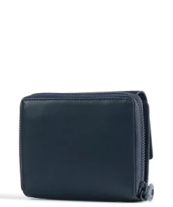 Norwegians Liv RFID Geldbörse genarbtes Rindsleder petrol