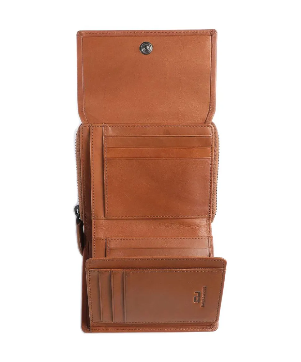 Norwegians Liv RFID Geldbörse genarbtes Rindsleder cognac