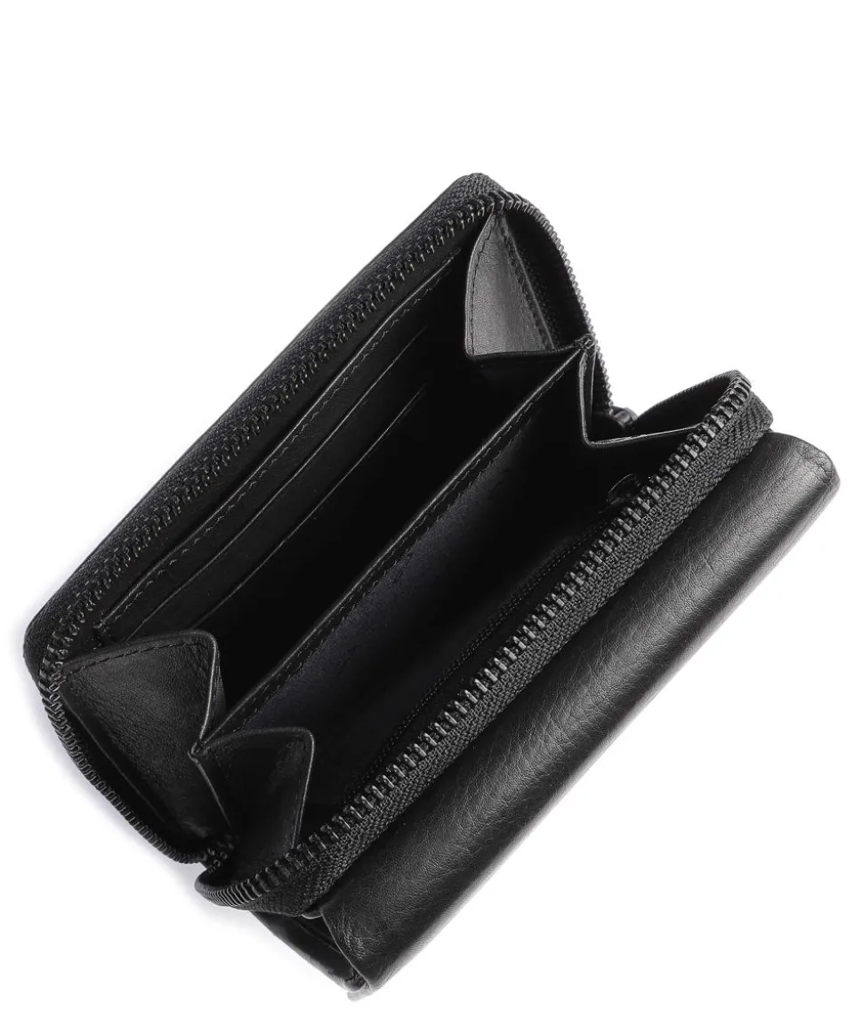 Norwegians Liv RFID Geldbörse genarbtes Rindsleder schwarz