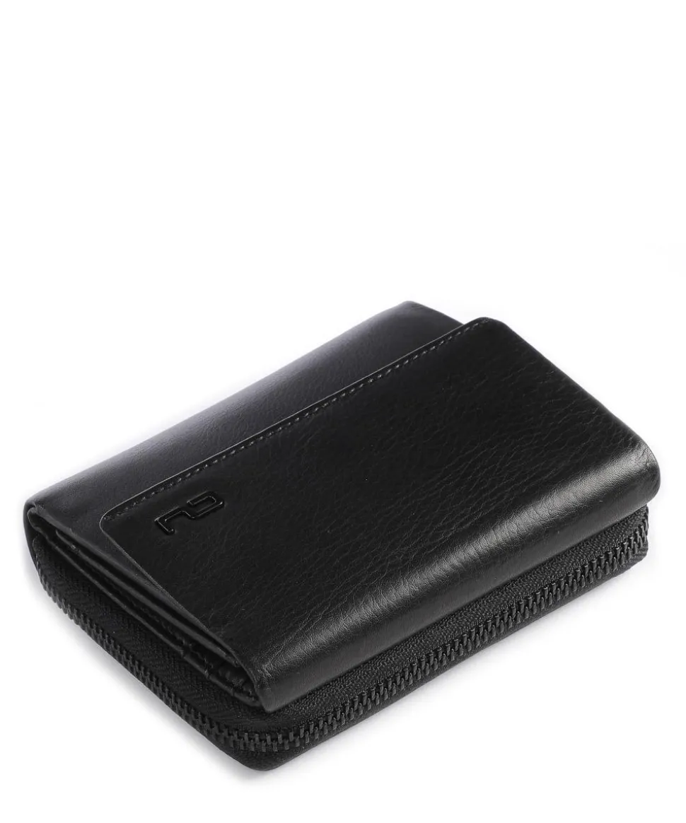 Norwegians Liv RFID Geldbörse genarbtes Rindsleder schwarz