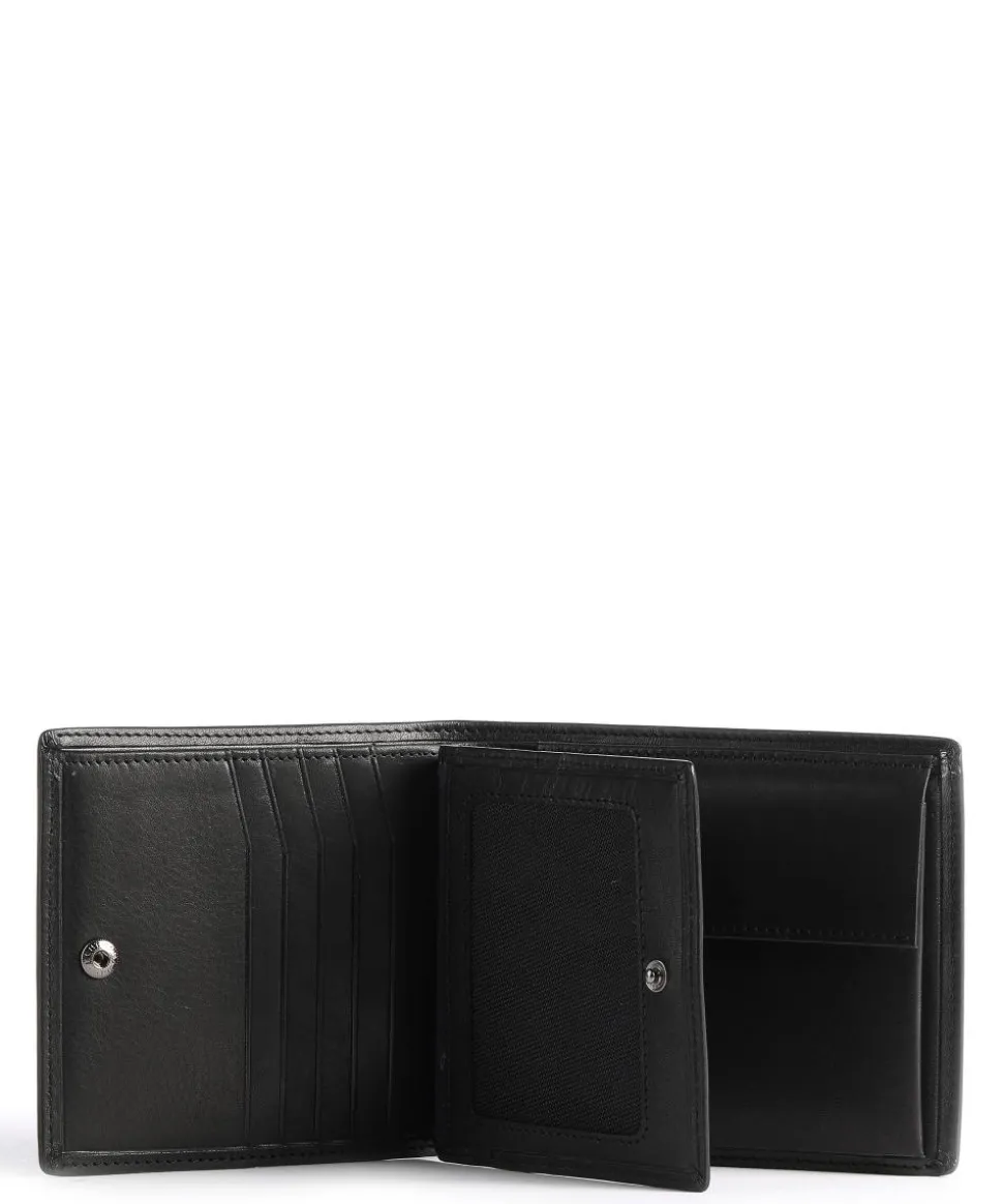 Norwegians Lykke RFID Geldbörse Rindsleder schwarz