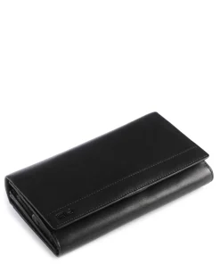 Norwegians Vilde RFID Geldbörse Rindsleder schwarz