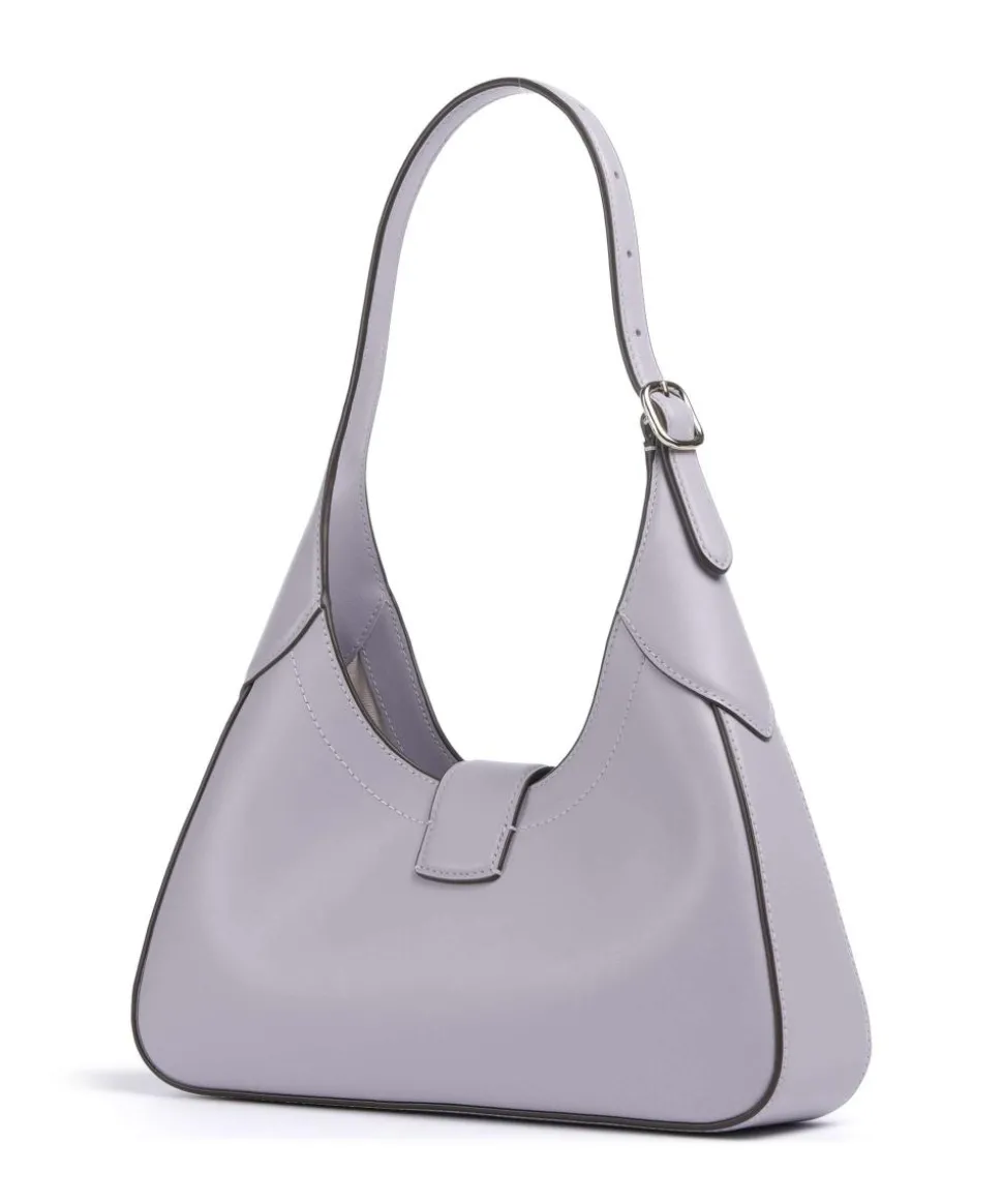 Nouveau Schultertasche fein genarbtes Rindsleder lavendel