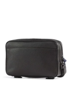 Novara Handgelenktasche genarbtes Rindsleder dunkelbraun