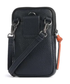 Novara Handytasche genarbtes Rindsleder navy