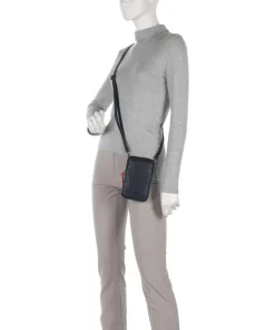 Novara Handytasche genarbtes Rindsleder navy