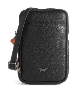 Novara Handytasche genarbtes Rindsleder schwarz