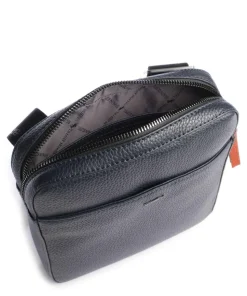 Novara Umhängetasche genarbtes Rindsleder navy