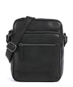 Novum Amantea Umhängetasche fein genarbtes Rindsleder schwarz