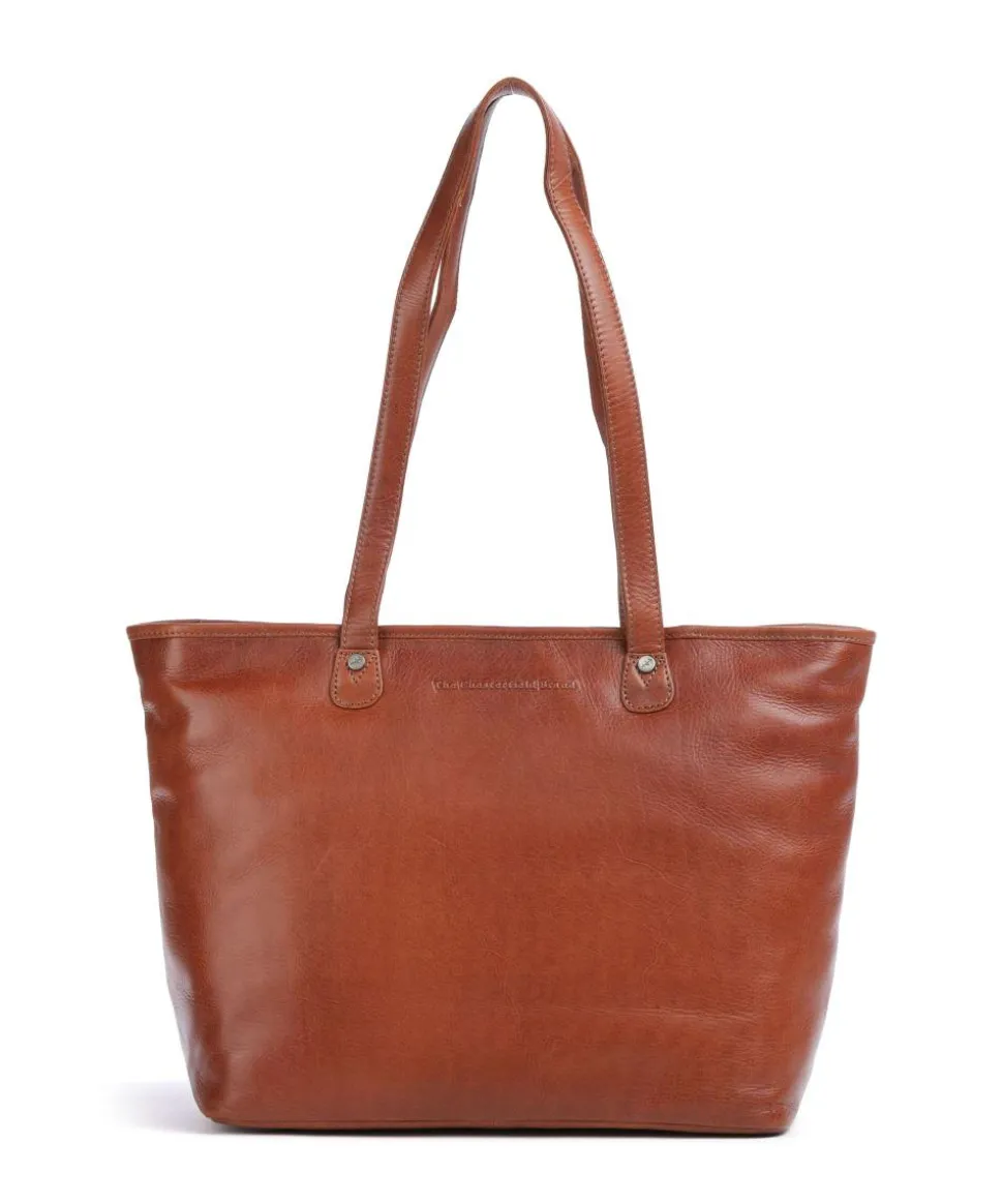 Novum Astano Shopper 14″ genarbtes Leder cognac