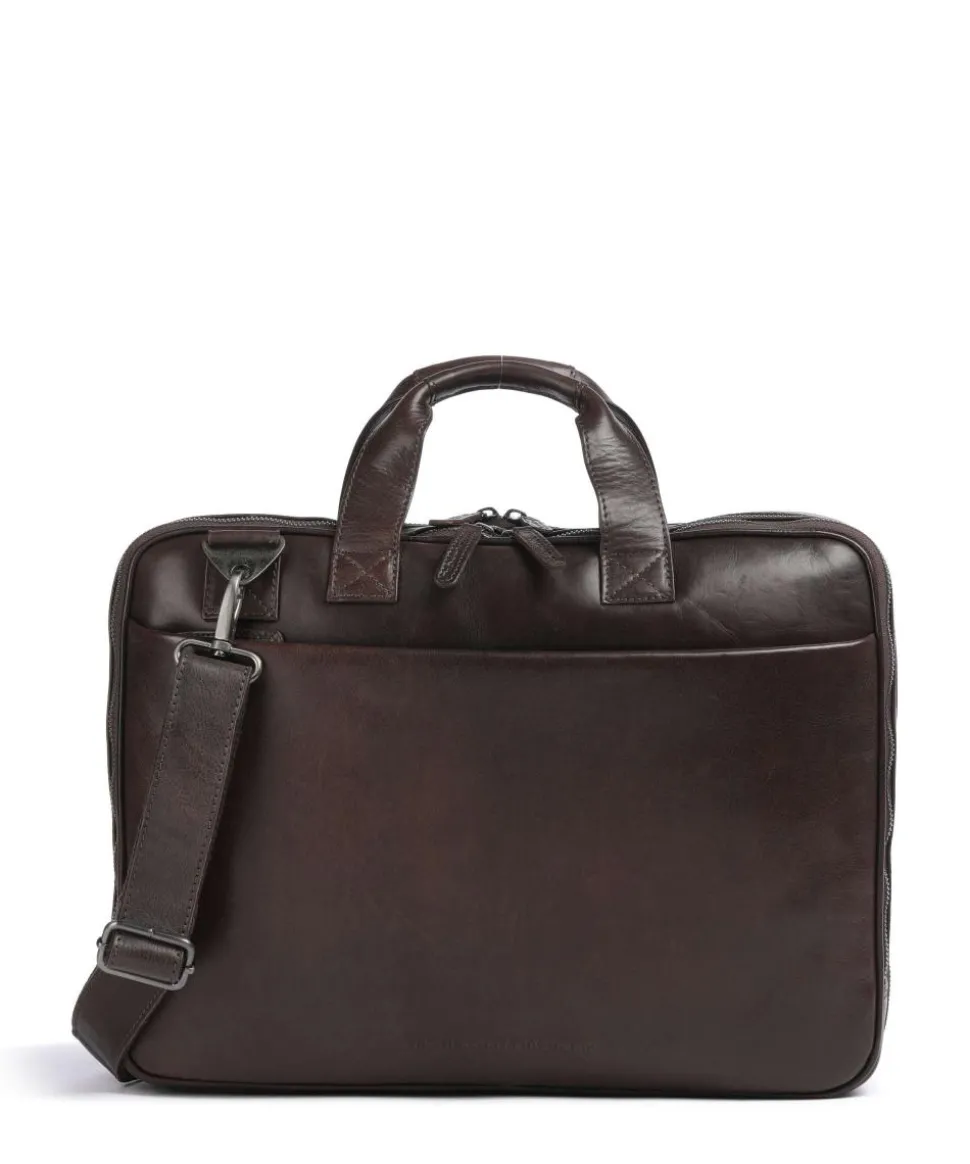 Novum Iseo Aktentasche 16″ Rindsleder dunkelbraun