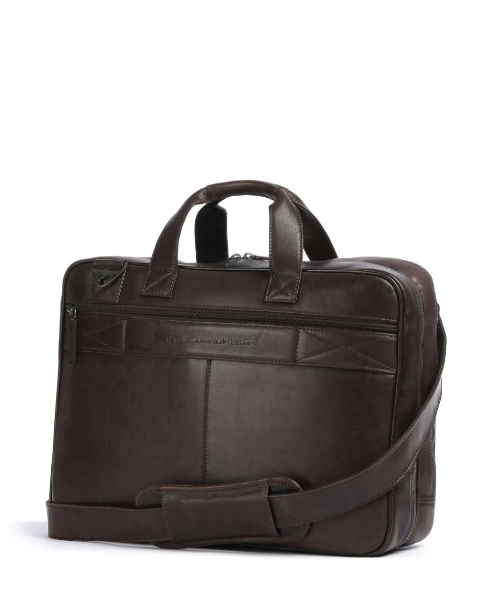 Novum Iseo Aktentasche 16″ Rindsleder dunkelbraun