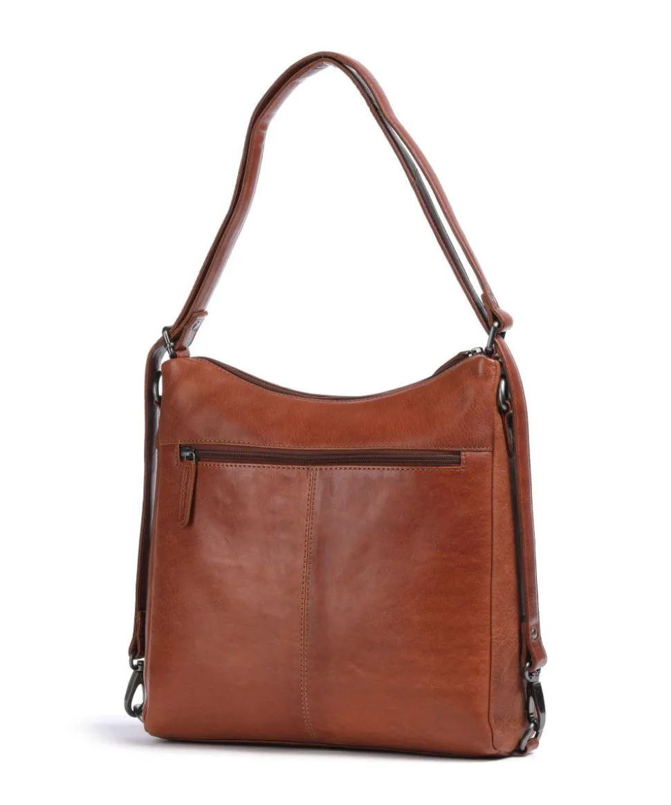 Novum Letizia Rucksack-Tasche Leder cognac