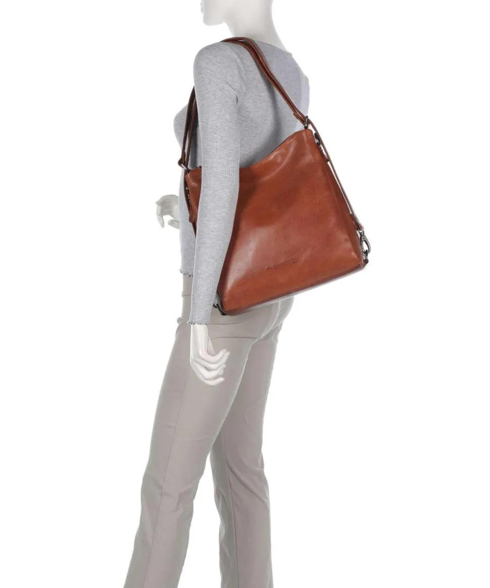 Novum Letizia Rucksack-Tasche Leder cognac