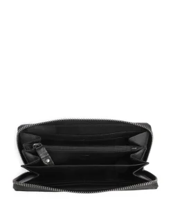 Novum Livorno RFID Geldbörse fein genarbtes Leder schwarz