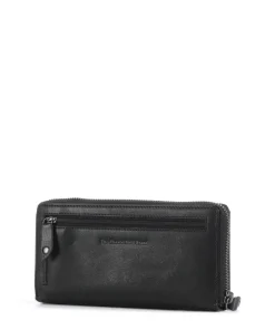 Novum Livorno RFID Geldbörse fein genarbtes Leder schwarz