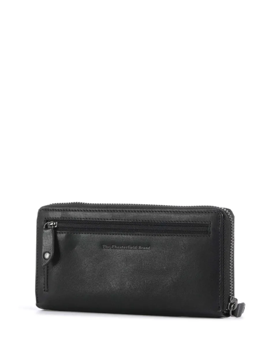 Novum Livorno RFID Geldbörse fein genarbtes Leder schwarz