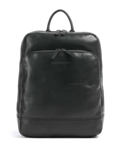 Novum Nicola Rucksack 15″ fein genarbtes Leder schwarz