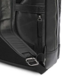 Novum Nicola Rucksack 15″ fein genarbtes Leder schwarz