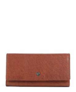 Novum Rivalto RFID Geldbörse fein genarbtes Leder cognac