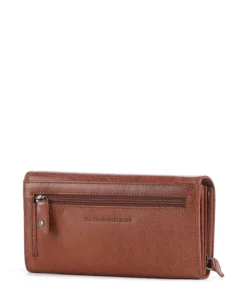 Novum Rivalto RFID Geldbörse fein genarbtes Leder cognac