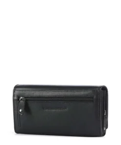 Novum Rivalto RFID Geldbörse fein genarbtes Leder schwarz