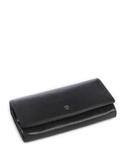 Novum Rivalto RFID Geldbörse fein genarbtes Leder schwarz