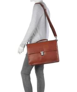 Novum Salvatore Aktentasche 17″ Rindsleder cognac