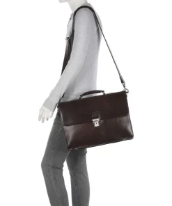 Novum Salvatore Aktentasche 17″ Rindsleder dunkelbraun