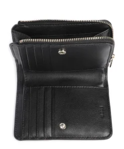 Numah Geldbörse fein genarbtes Rindsleder schwarz
