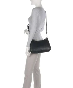 Nuria Umhängetasche genarbtes Rindsleder schwarz