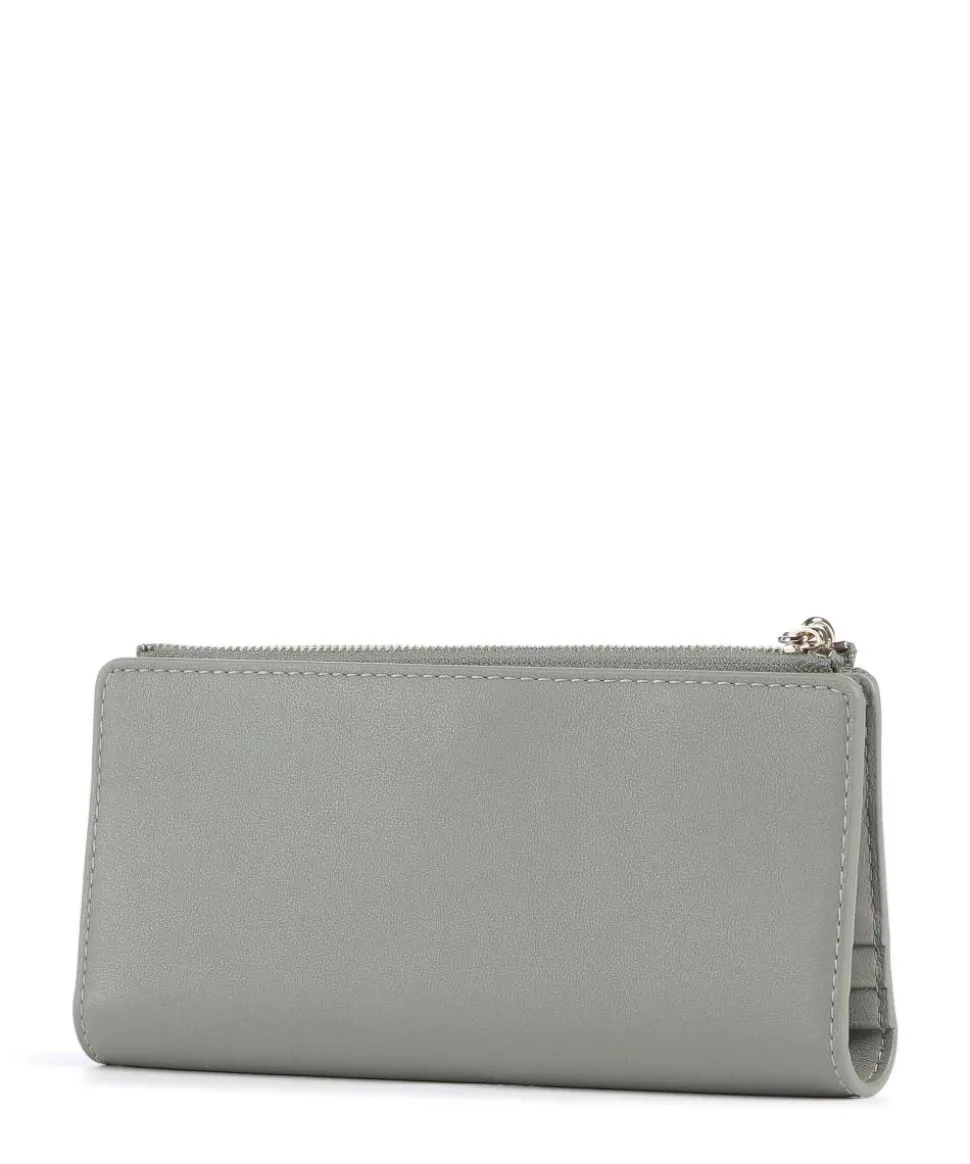 Nuvola Continental Geldbörse fein genarbtes Leder graugrün