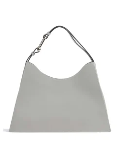 Nuvola L Beuteltasche fein genarbtes Leder grau