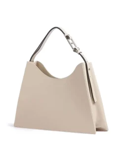 Nuvola L Beuteltasche fein genarbtes Leder beige