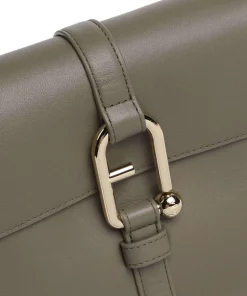 Nuvola L Schultertasche fein genarbtes Kalbsleder khaki